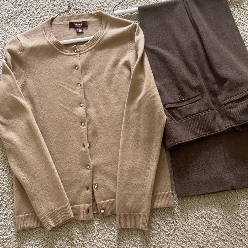 Rafaela Studio houndstooth dress pants + sweater!